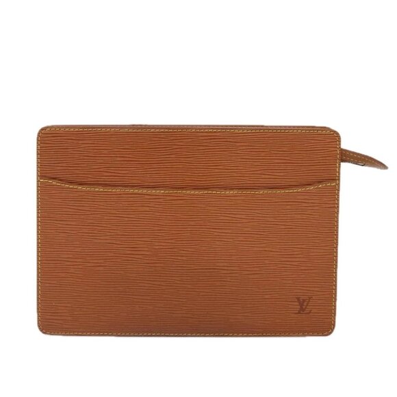 LOUIS VUITTON Epi Pochette Homme Clutch Bag Brown Zipangu Gold M52528 Auth 92635 - Picture 14 of 16
